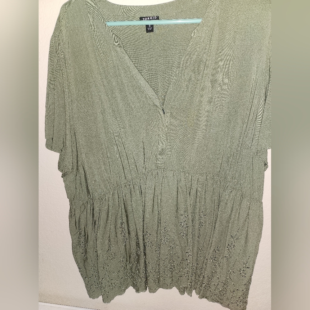 Torrid Olive Green Garment